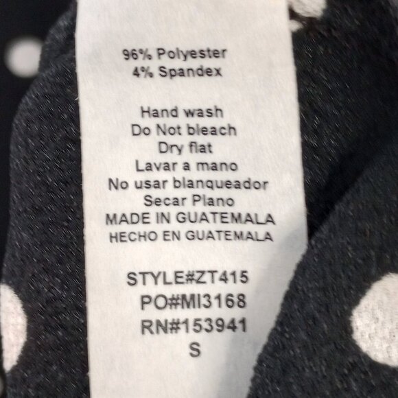 Misia Black & White Polka Dot Ruffle Blouse - Picture 6 of 6